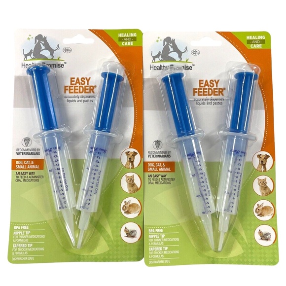 2 packages dog cat Four Paws Nurser Easy Feeder each 2 feeders Oral dispenser - Picture 1 of 1